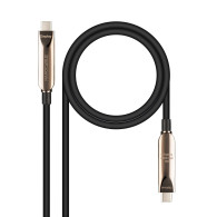 CABLE USB3.2 GEN2X1 AOC 60W 8K USB-C M M NEGRO 10M NANOCABLE 10.01.4610