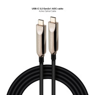 CABLE USB3.2 GEN2X1 AOC 60W 8K USB-C M M NEGRO 10M NANOCABLE 10.01.4610