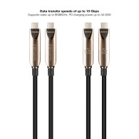 CABLE USB3.2 GEN2X1 AOC 60W 8K USB-C M M NEGRO 10M NANOCABLE 10.01.4610