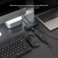 SWITCH NANOCABLE 2xUSB 3.0+USB-C 5V A 2xUSB-A3.0+2xUSB-C3.0 10.12.0011