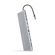 HUB USB-C 3xUSB-A+USB-C+PD+2xHDMI+DP+RJ45+SD+AUDIO NANOCABLE 10.16.1012