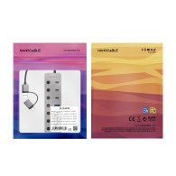 HUB USB-C A 4xUSB-A 3.0+3xUSB-C 3.0+USB-C 5V NANOCABLE 10.16.4510