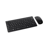 TECLADO TOOQ INALAMBRICO KIT T+R SLIM 78TECLAS NEGRO TQKMW-3101-B