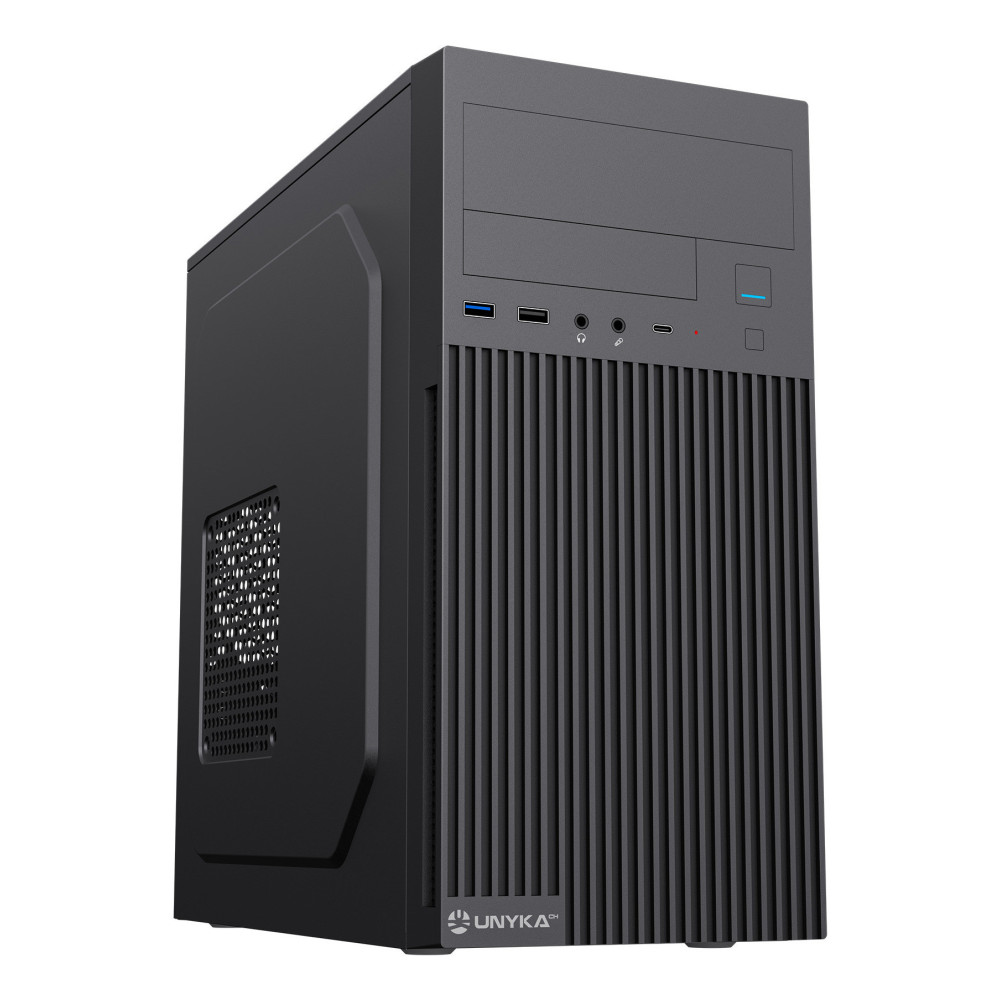 CAJA MICRO-ATX SEMITORRE UNYKA C260 USB3.02.0 USB-C (FUENTE500W) UK52260