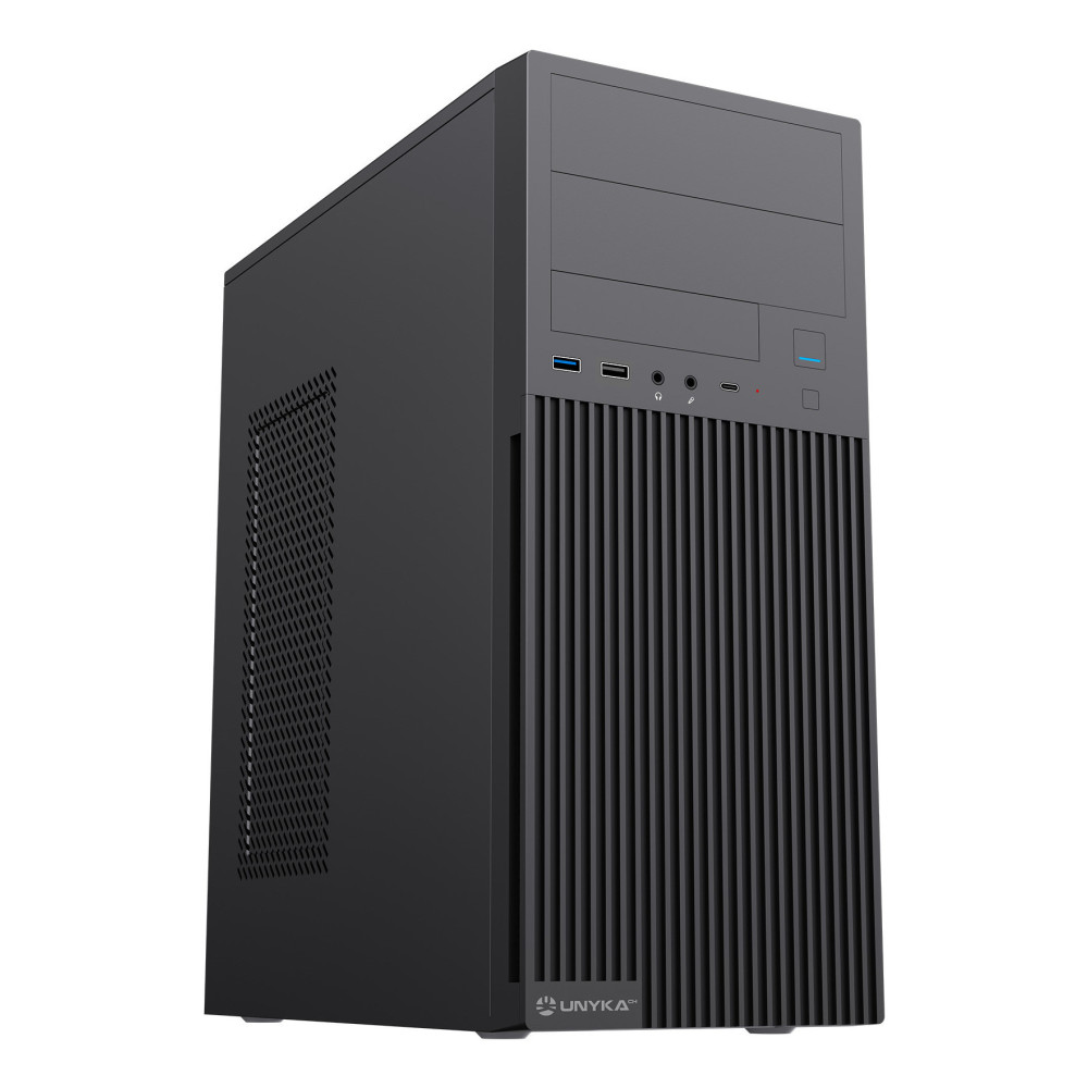 CAJA ATX UNYKA AERO C360 (FUENTE 500) BLACK USBB2.0 USB3.0 USBC UK52360