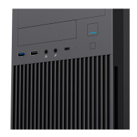 CAJA ATX UNYKA AERO C360 (FUENTE 500) BLACK USBB2.0 USB3.0 USBC UK52360