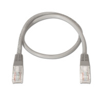 CABLE RED LATIGUILLO RJ45 LSZH CAT.6 UTP AWG24 GRIS 0.5M AISENS A135-0265