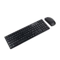 TECLADO TOOQ INALAMBRICO KIT T+R SLIM 105TECLAS NEGRO TQKMW-3102-B