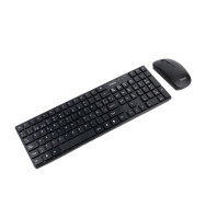 TECLADO TOOQ INALAMBRICO KIT T+R SLIM 105TECLAS NEGRO TQKMW-3102-B