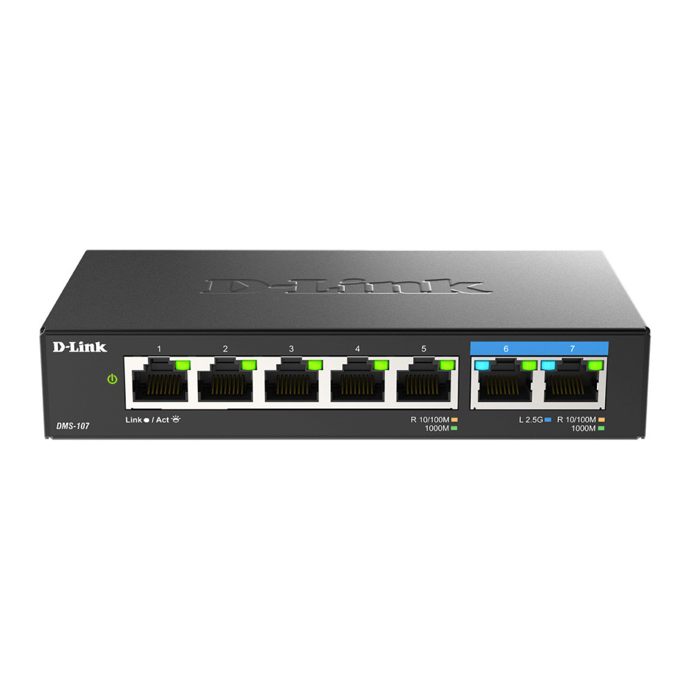 SWITCH D-LINK 7P DMS-107 MULTI-GIGABIT UNMANAGED