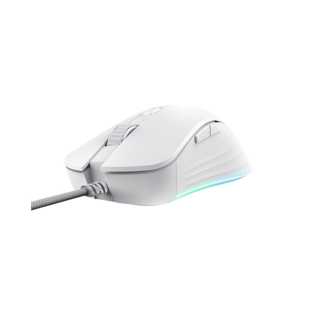 RATON TRUST GAMING GXT 924 YBAR RGB USB 25K DPI WHTE
