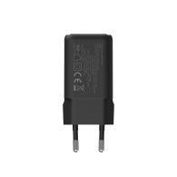 CARGADOR GAN PARED 35W 1xUSB-A 1xUSB-C NEGRO COOLBOX COO-CUP-35CA-B