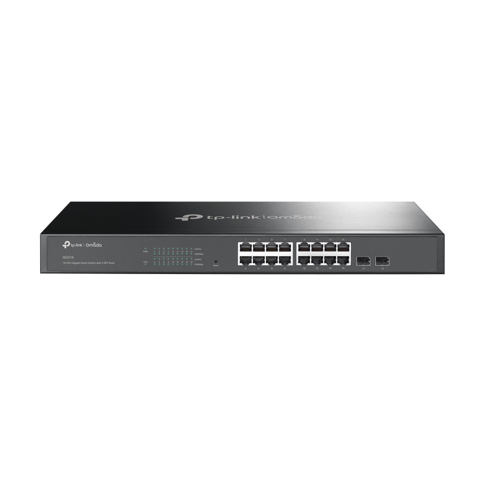 SWITCH TP LINK OMADA 16P SG2218 GESTIONABLE 16x1G 2xSFP RACK 19 1U